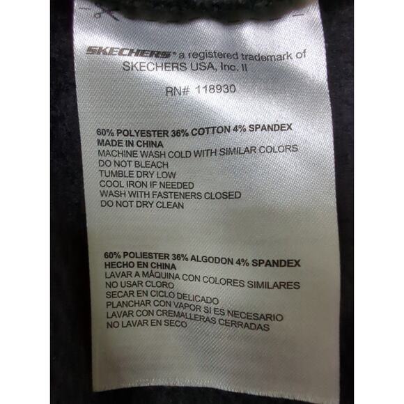 SKECHERS Black Full Zip Athletic Sweatshirt Jacket High Neck Women's size L - Picture 6 of 8